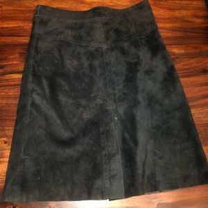 Black Suede Skirt
